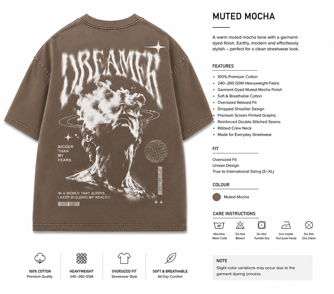 Over-Sized Muted Mocha Over-Sized Muted Mocha