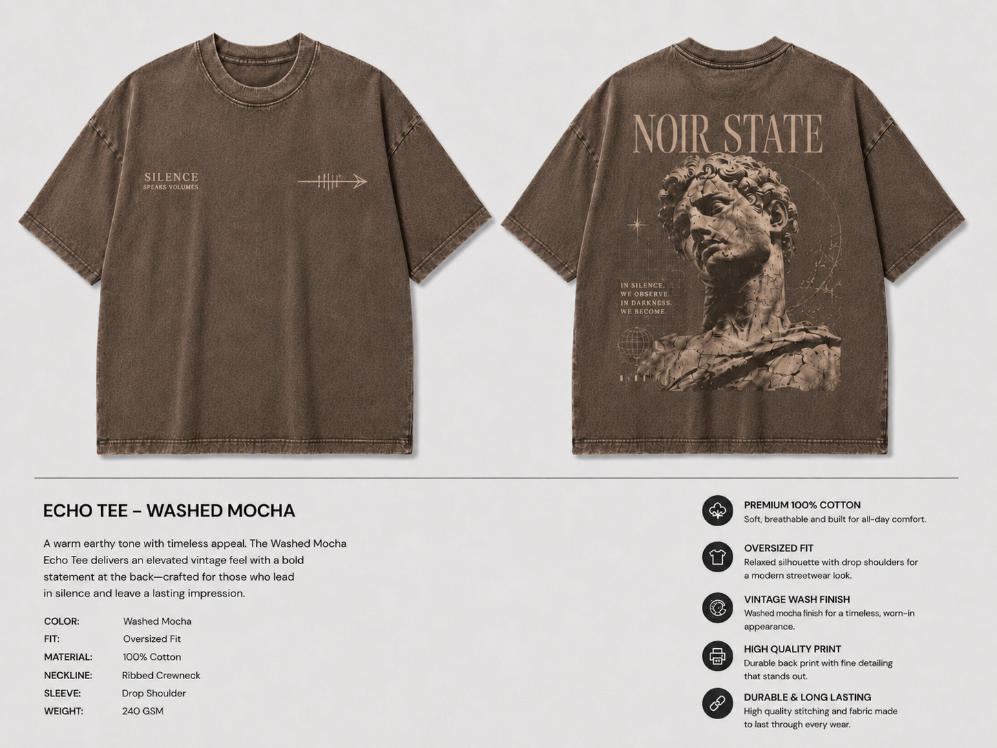 vexite over sized noir state washed mocha vexite over sized noir state washed mocha